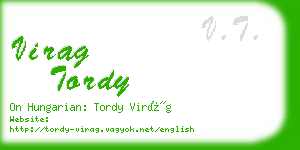 virag tordy business card